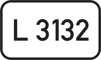 Straßenschild Landesstraße L 3132