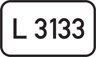 Straßenschild Landesstraße L 3133