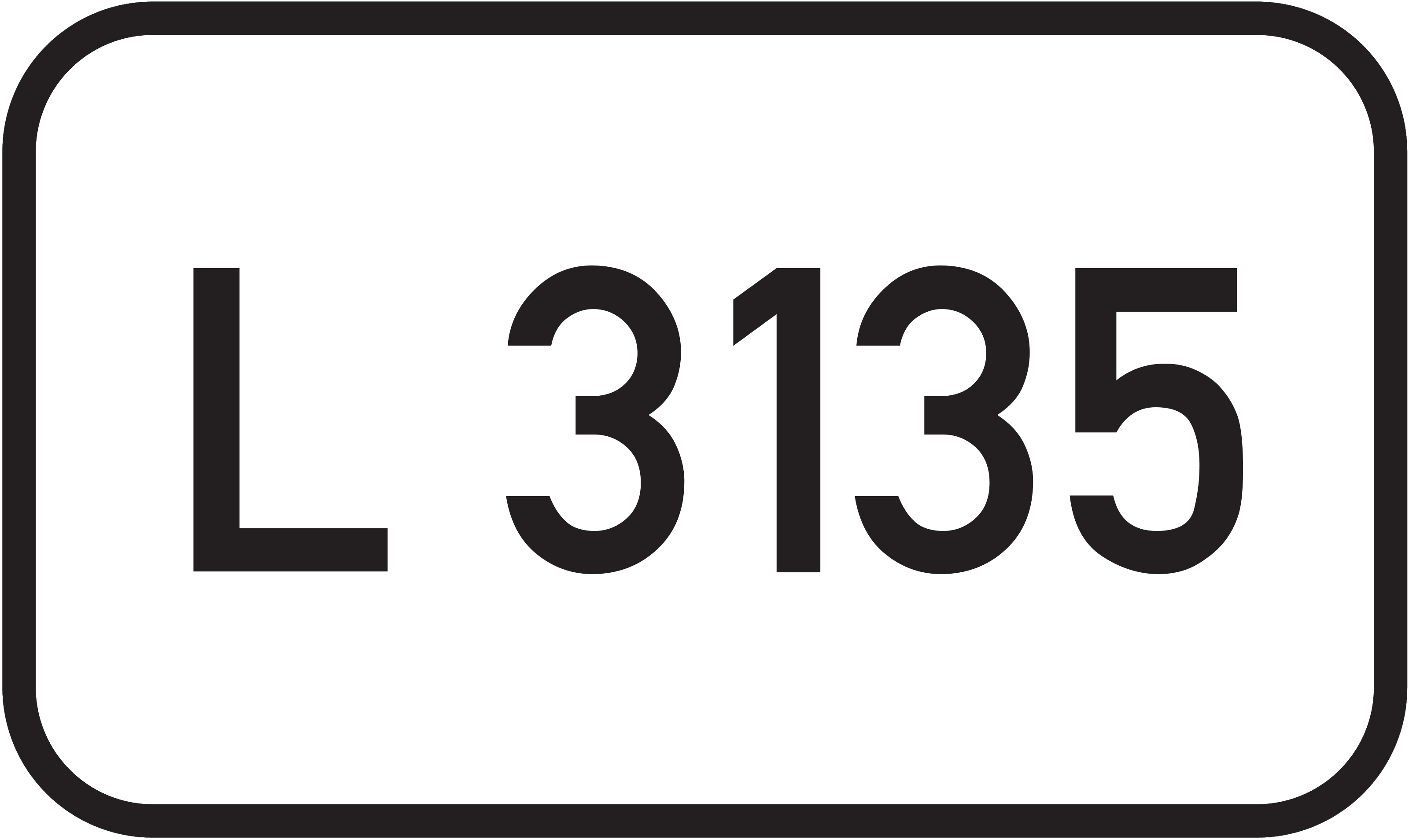 Straßenschild Landesstraße L 3135