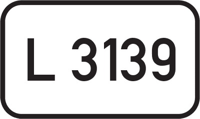 Straßenschild Landesstraße L 3139