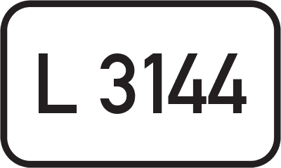 Straßenschild Landesstraße L 3144