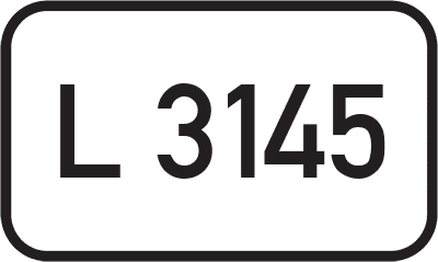 Straßenschild Landesstraße L 3145