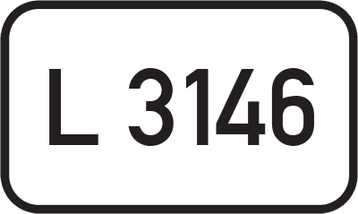 Straßenschild Landesstraße L 3146