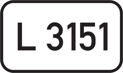 Straßenschild Landesstraße L 3151