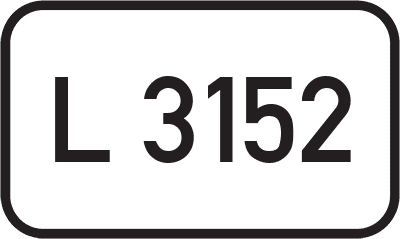 Straßenschild Landesstraße L 3152