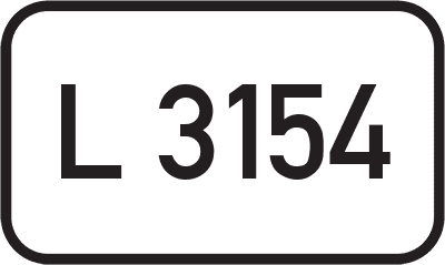 Straßenschild Landesstraße L 3154
