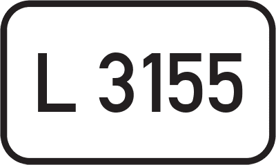Straßenschild Landesstraße L 3155