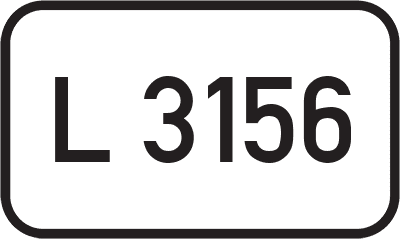 Straßenschild Landesstraße L 3156