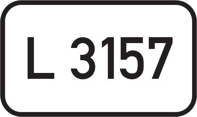 Straßenschild Landesstraße L 3157