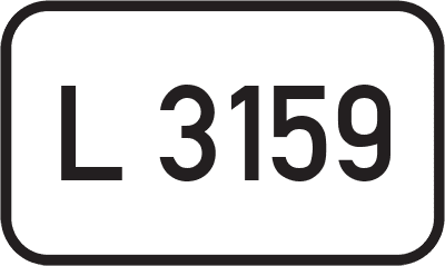 Straßenschild Landesstraße L 3159