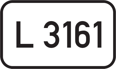 Straßenschild Landesstraße L 3161