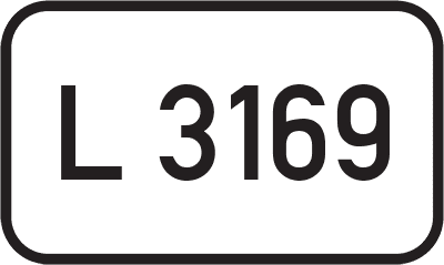 Straßenschild Landesstraße L 3169