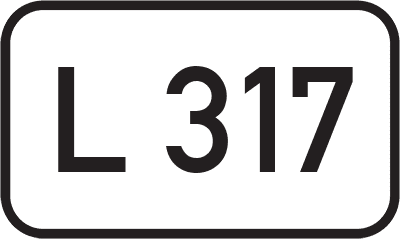 Straßenschild Landesstraße L 317