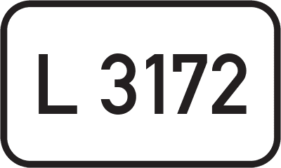 Straßenschild Landesstraße L 3172