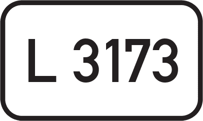 Straßenschild Landesstraße L 3173