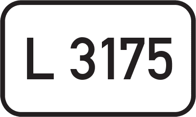 Straßenschild Landesstraße L 3175