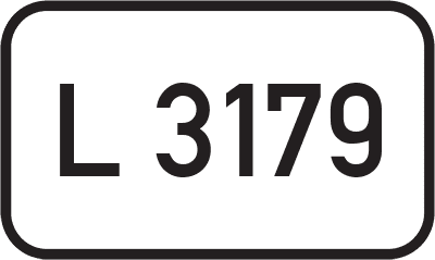 Straßenschild Landesstraße L 3179