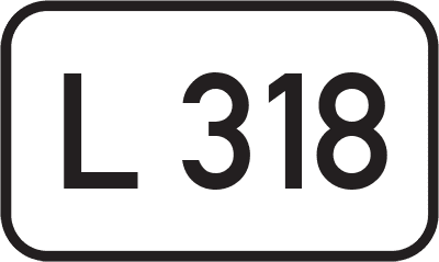 Straßenschild Landesstraße L 318