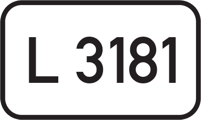 Straßenschild Landesstraße L 3181