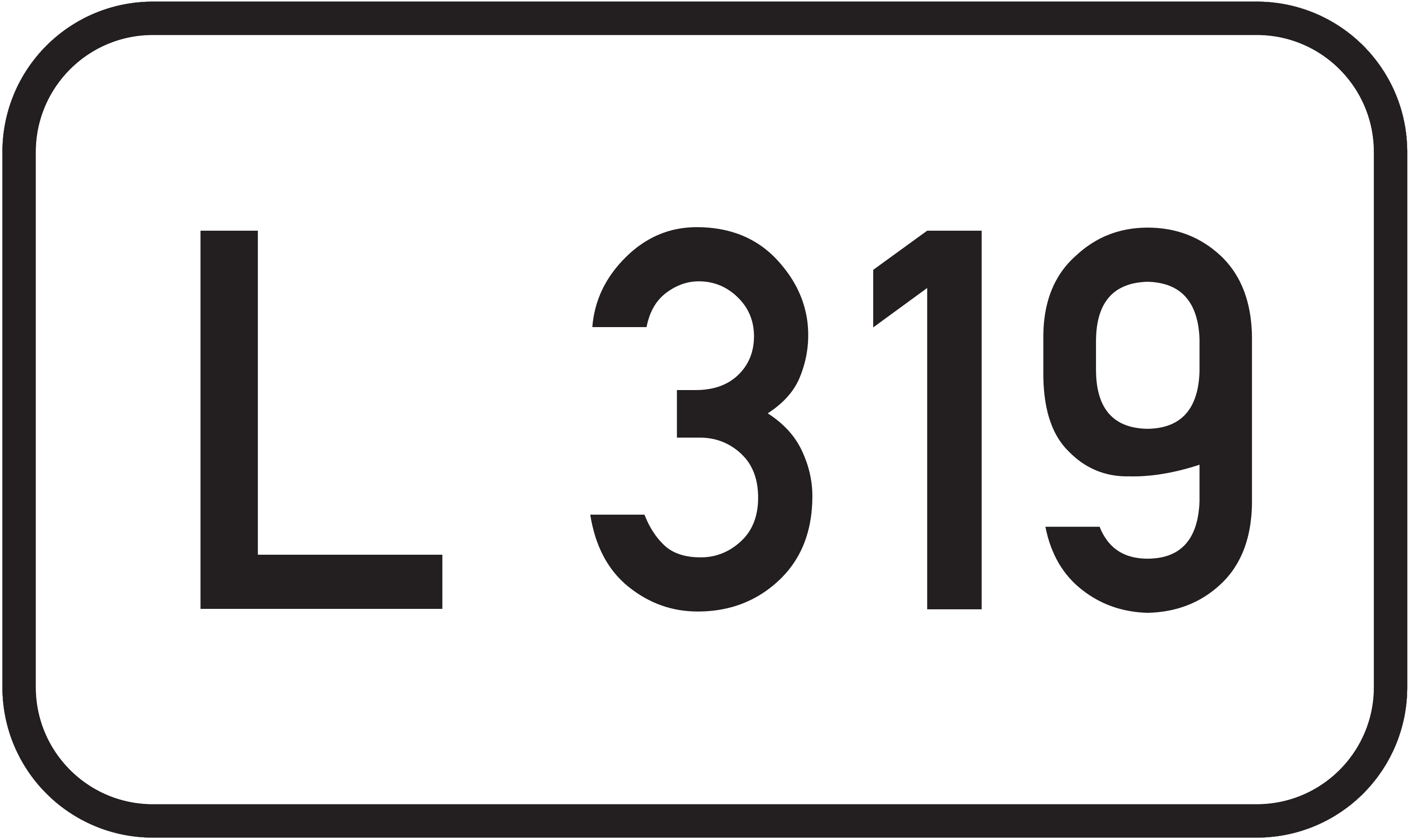 Straßenschild Landesstraße L 319