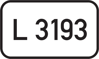 Straßenschild Landesstraße L 3193