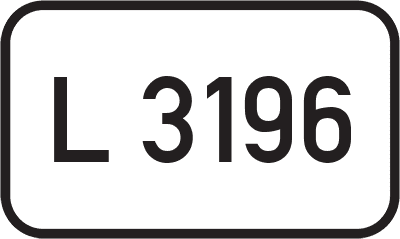 Straßenschild Landesstraße L 3196