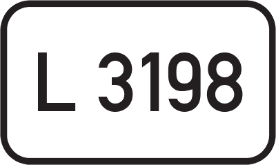 Straßenschild Landesstraße L 3198