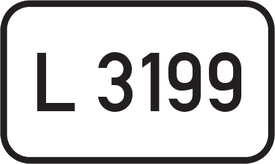 Straßenschild Landesstraße L 3199