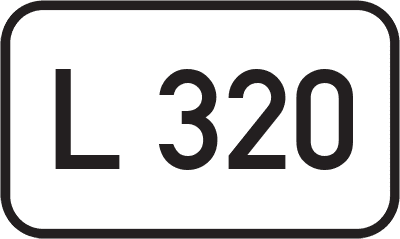 Straßenschild Landesstraße L 320