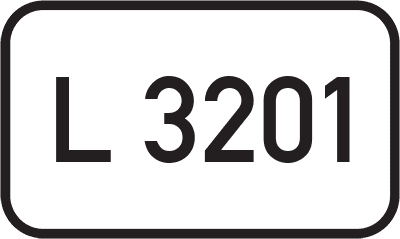 Straßenschild Landesstraße L 3201