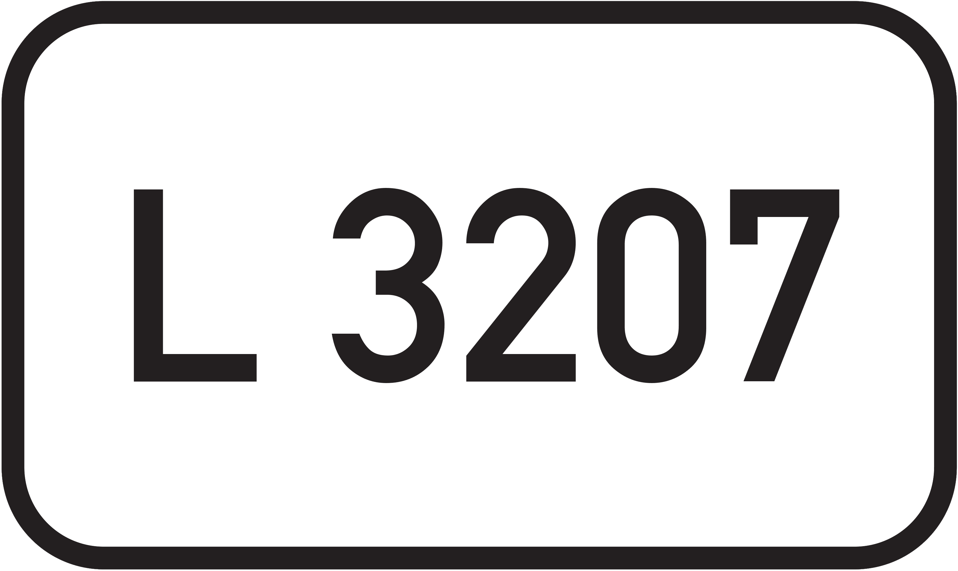 Straßenschild Landesstraße L 3207