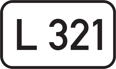 Straßenschild Landesstraße L 321