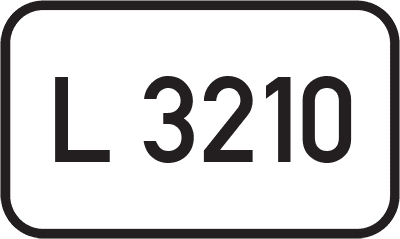 Straßenschild Landesstraße L 3210
