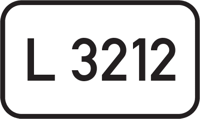 Straßenschild Landesstraße L 3212