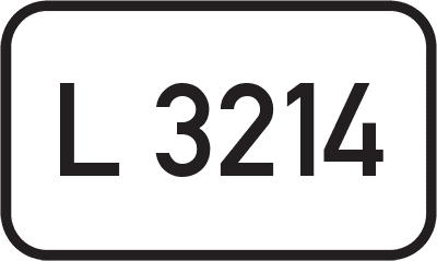 Straßenschild Landesstraße L 3214
