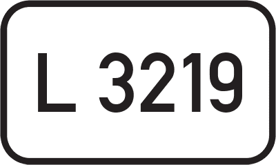 Straßenschild Landesstraße L 3219