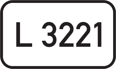 Straßenschild Landesstraße L 3221