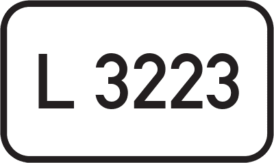 Straßenschild Landesstraße L 3223