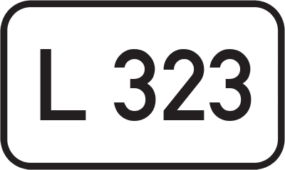 Straßenschild Landesstraße L 323