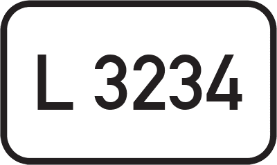 Straßenschild Landesstraße L 3234