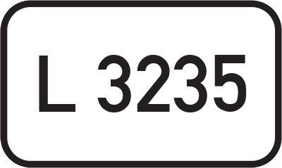 Straßenschild Landesstraße L 3235
