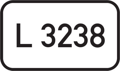 Straßenschild Landesstraße L 3238