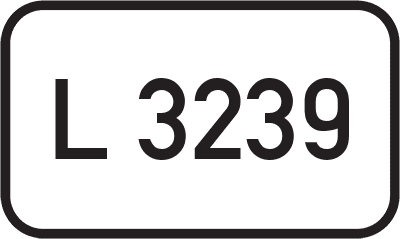 Straßenschild Landesstraße L 3239