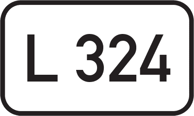 Straßenschild Landesstraße L 324