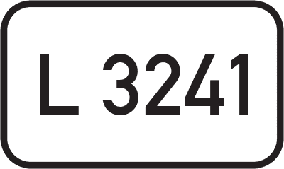 Straßenschild Landesstraße L 3241