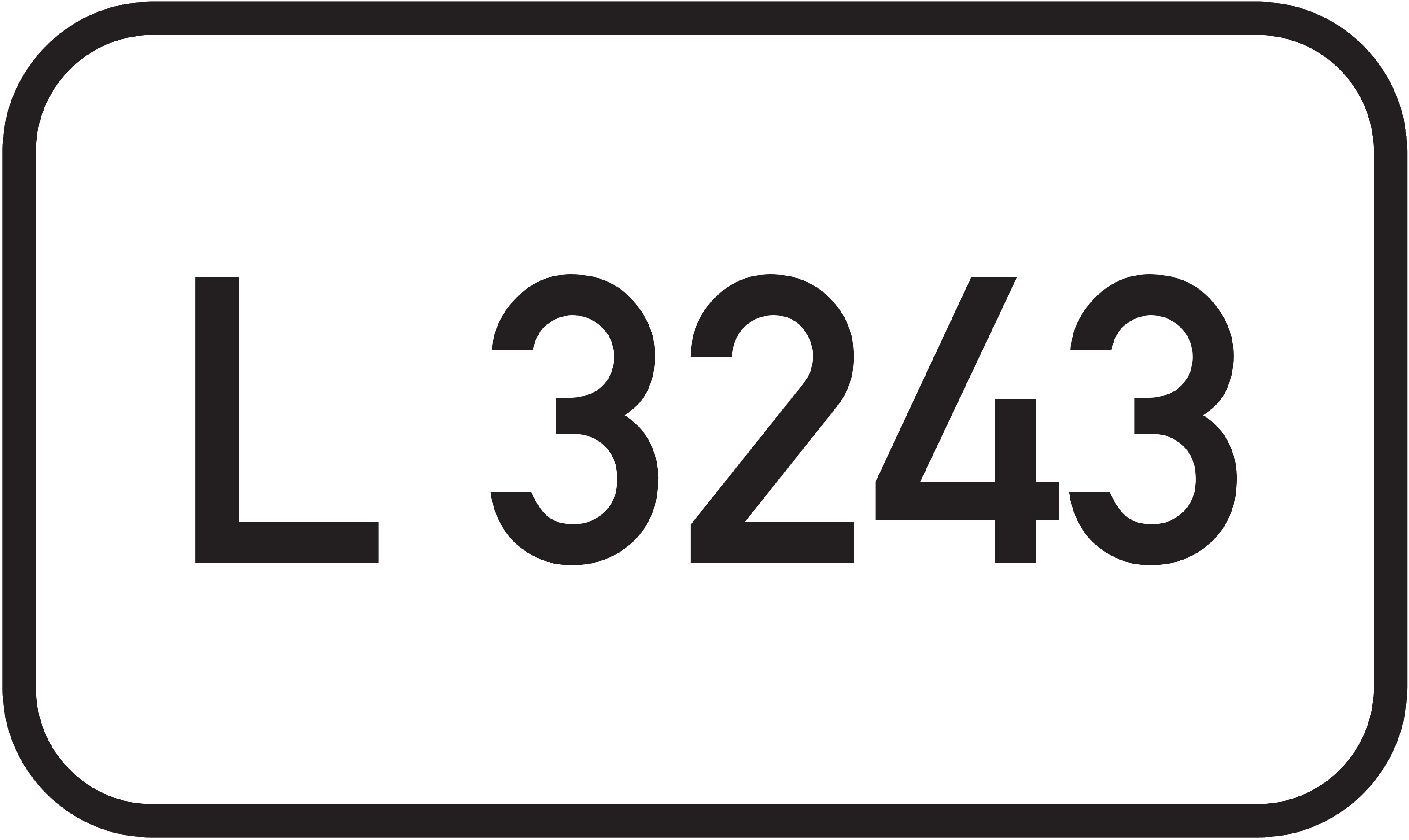 Straßenschild Landesstraße L 3243