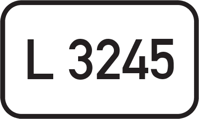 Straßenschild Landesstraße L 3245