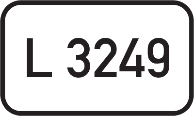 Straßenschild Landesstraße L 3249