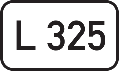 Straßenschild Landesstraße L 325