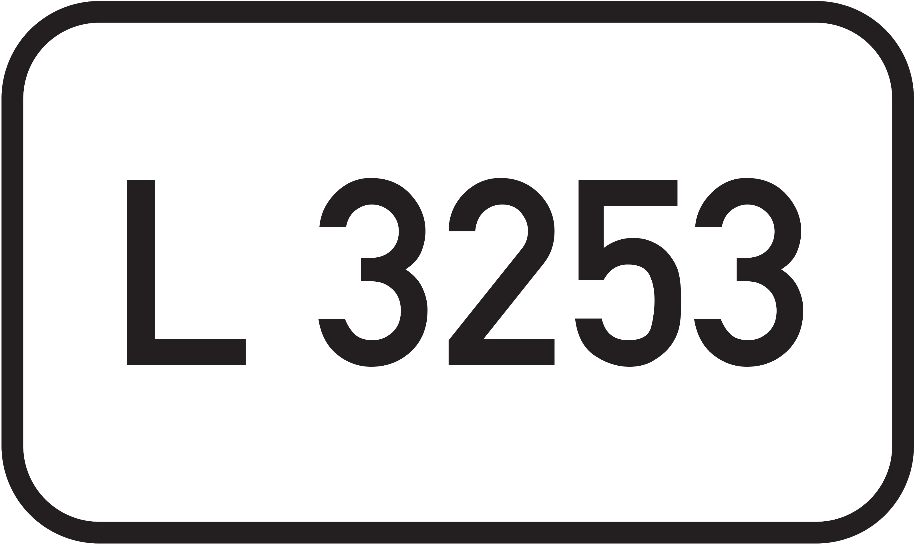 Straßenschild Landesstraße L 3253